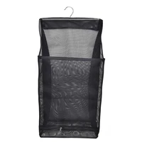hanging mesh laundry hamper bathroom storage bag mesh over clothes organizer sundries underwear toy storage bag