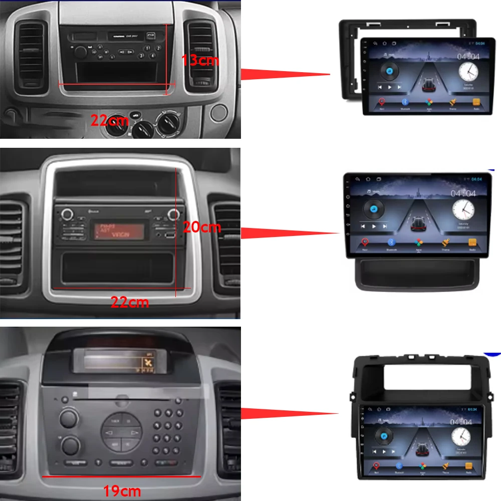 Фото Автомобильный радиоприемник для Renault Trafic 2 для Opel Vivaro A для Nissan primastar 2006-2014 Видеоплеер Carplay без 2din Мультимедиа GPS BT №2