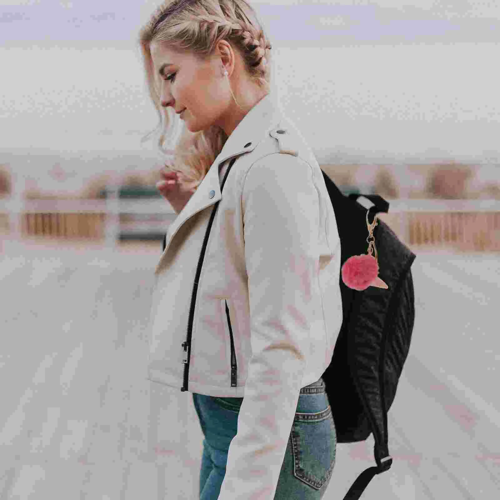 3 шт. роскошный пушистый брелок с мороженым для покупок детский конус имитация