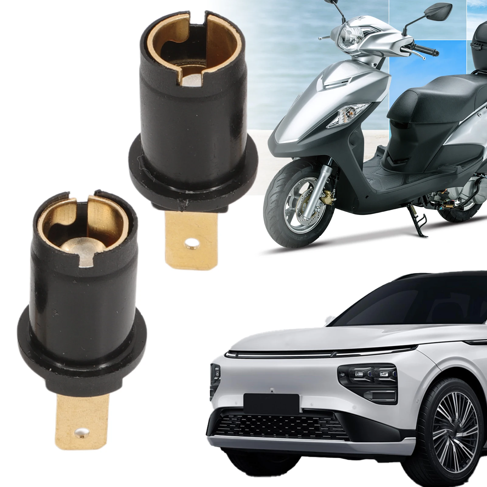 170790 2 шт. патрон лампы бокового света для 6/12/24 В Ba9s 989/233 вставной держатель