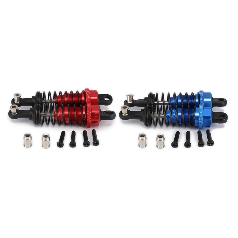 

4X масляный Регулируемый 65 мм амортизатор для Rc автомобиля 1/18 Wltoys A959 A969 A979 K929 Hpi Hsp Traxxas красный и темно-синий
