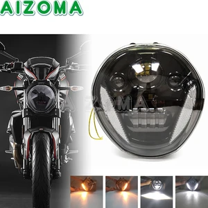 Motorcycles LED Headlight Assembly Replacement HI LO Beam DRL Turn Signals Lamp For Ducati Monster 821 1200 1200R 1200S 2014-17