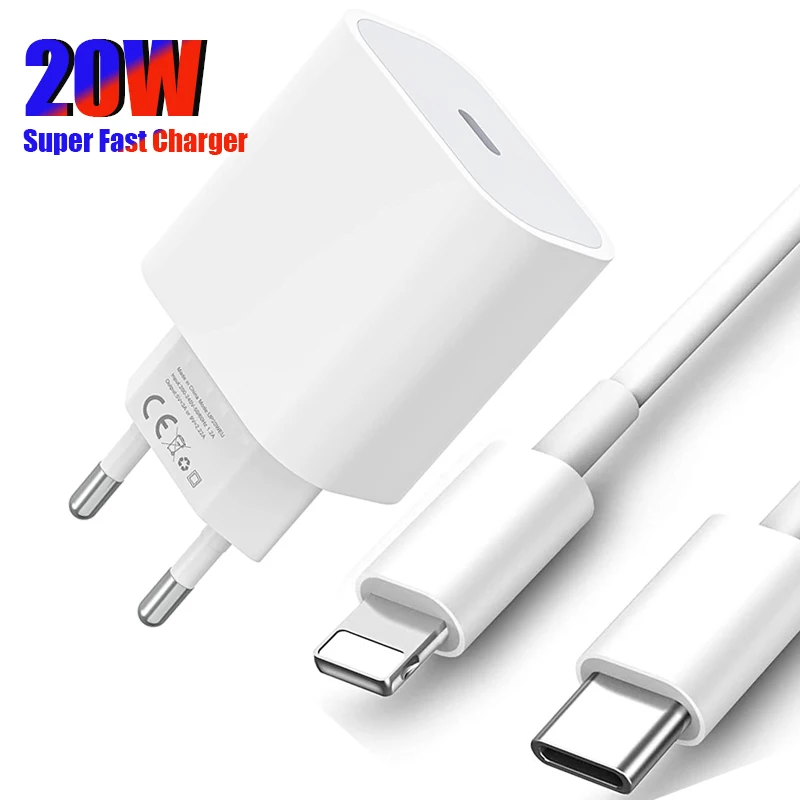 

20W USB C.Charger PD 3.0 Fast Charging Adapter for iPhone 13 12 Pro Max 11 8 XS Xiaomi Samsung Mobile Phone Accessories iPad