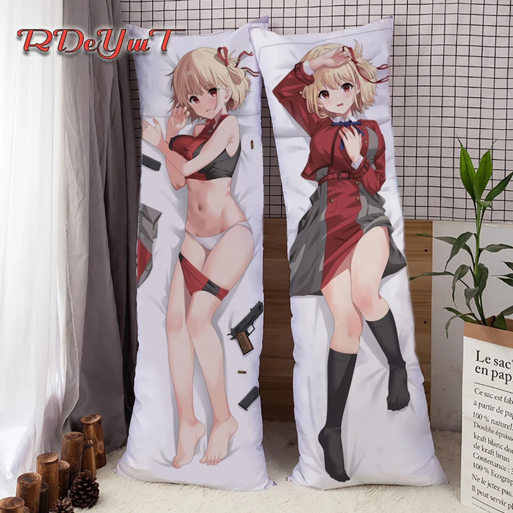 

Anime Lycoris Recoil Dakimakura Chisato Nishikigi Inoue Takina Hugging Body Pillow Cover DIY Custom Throw Cushion Pillowcases