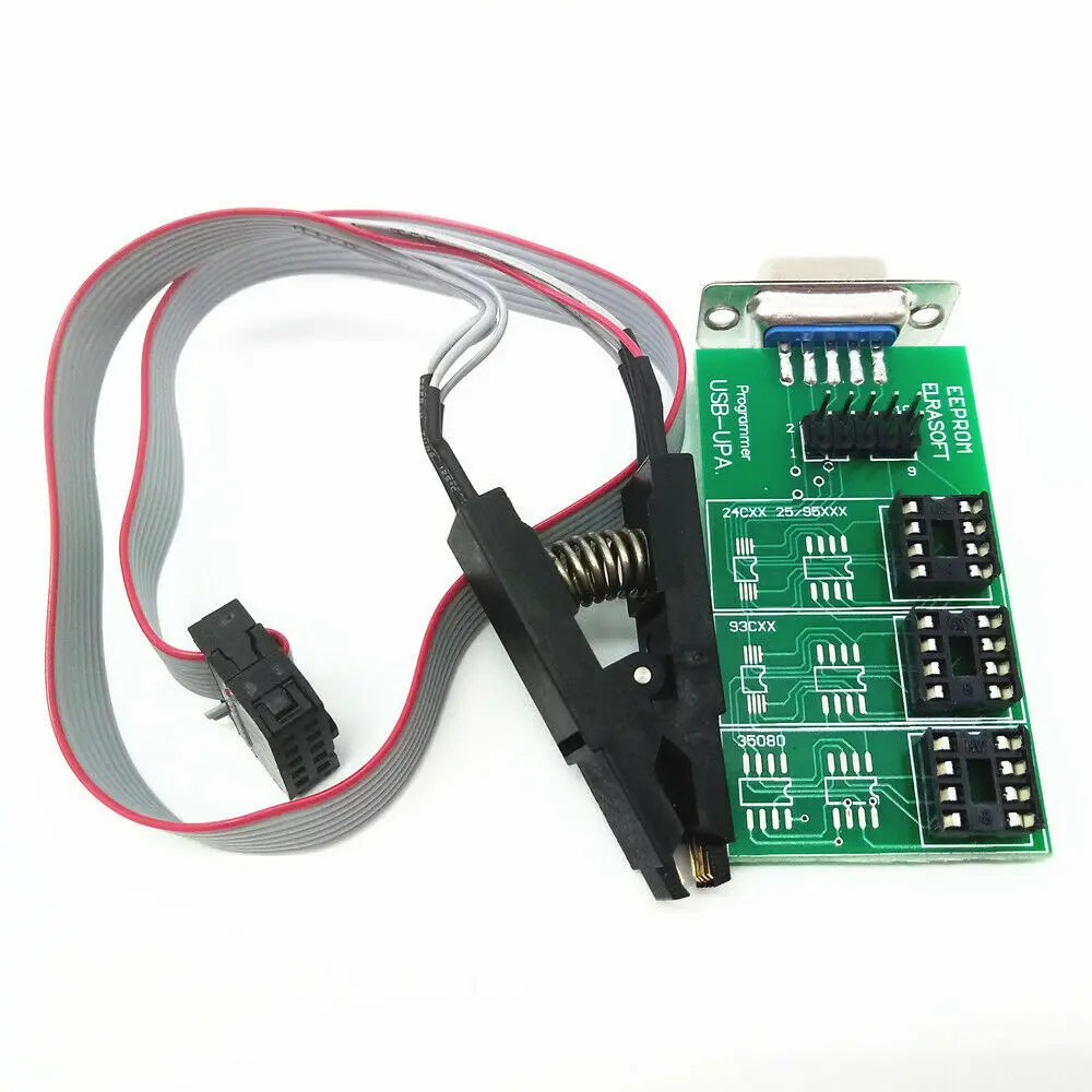 UPA USB v1.3 ECU чип тюнинг программатор плата Eeprom адаптер с SOP8 SOIC8 Клип для 24CXX и 25/95xxx 93CXX