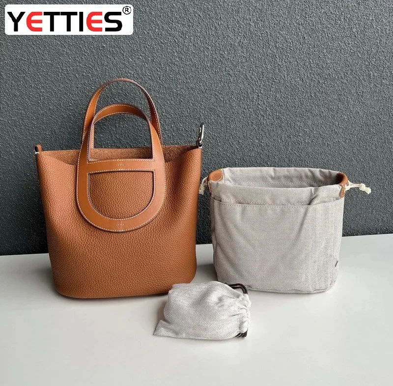 

Tas tangan kecil kulit sapi lapisan atas 2023 keranjang sayur wanita selempang asli Tote lembut