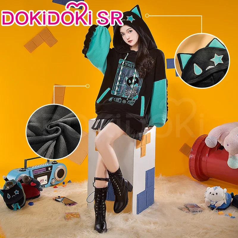 Lynette/Lyney косплей костюм игры Genshin Impact Косплей DokiDoki-SR Lyney Doujin Толстовка Милая