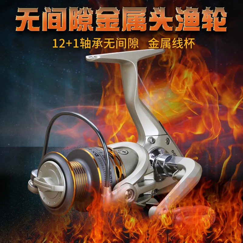 

Dacino 13 Axle Metal Head Fishing Wheel Fishing Reel Metal Handle Fishing Tackle Wholesale