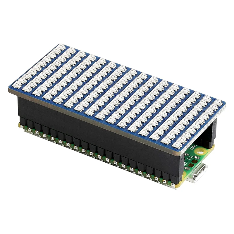 

Полноцветсветодиодный светодиодная матричная панель Raspberry Pi Pico RGB, 16*10, цветная светодиодная s плата расширения, встроенный разъем «мама»