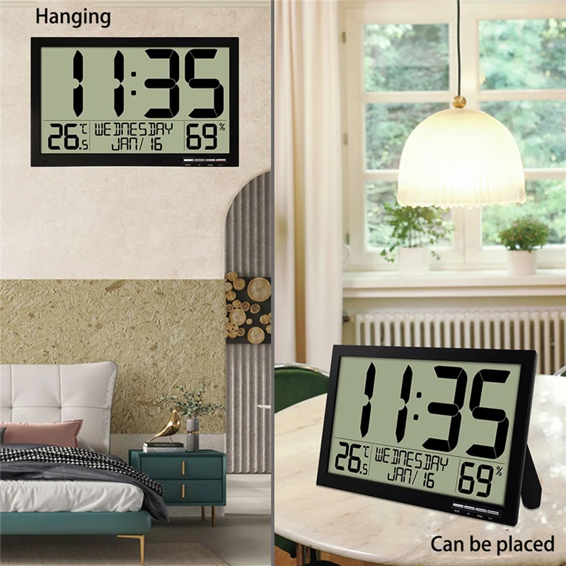 

Large Screen Digital Wall Clock Home Electronic Wall Clock Student Electronic Alarm Clock Digital Display Desk Clock