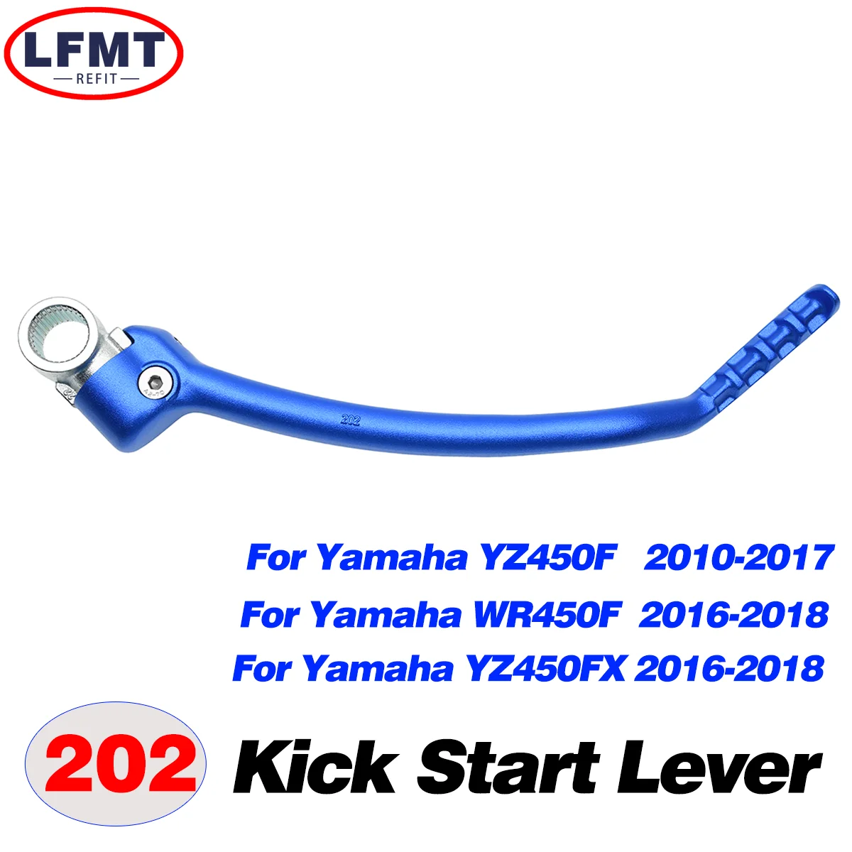 Фото Мотоциклетная кованая педаль стартера с ЧПУ для Yamaha YZ WR 125 250 250X 250F 250FX 450F 450FX YZF 1986-2023 Dirt bike №5