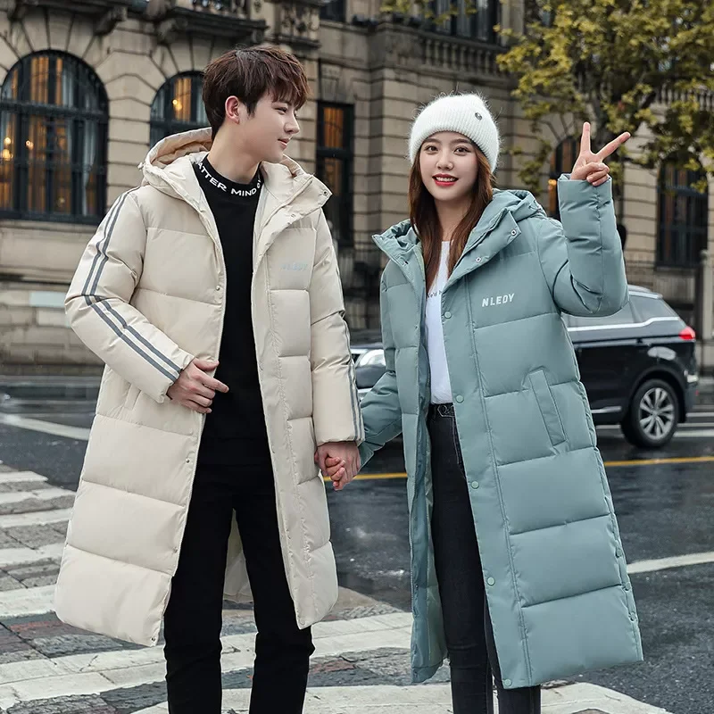 New2022 women's leisure medium length 2021 new Korean fashion British letter printed padded women 8615