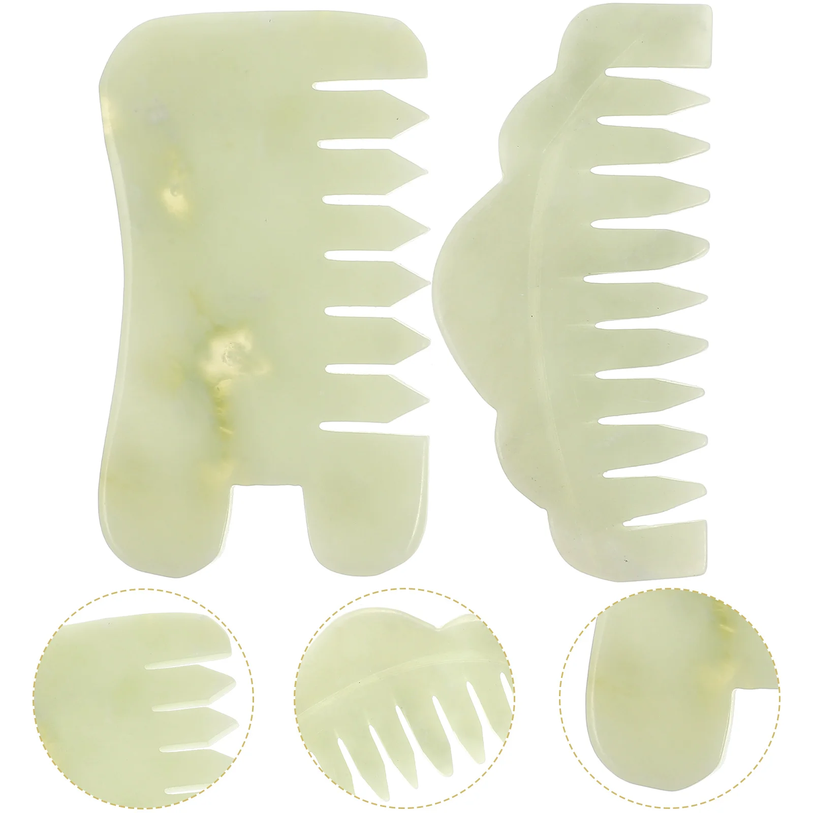 

Combs Scalp Comb Jade Scraping Head Tools Hair Gua Shaportablefor Guasha Tool Facial Face Skinchinese Handheld Stone Point