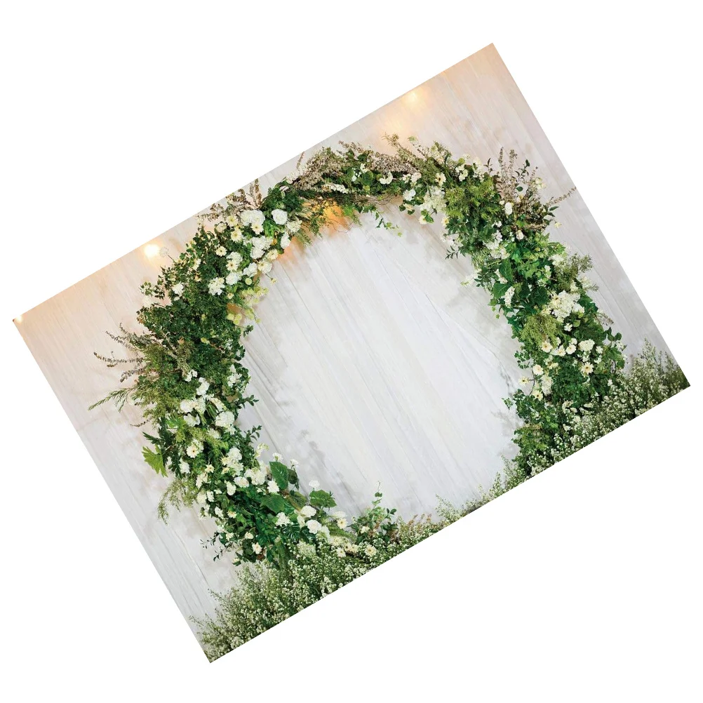 

Floral Garland Photography Background Cloth Flower Wreath Backdrop Photo Props