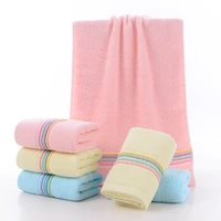 100 cotton face towel set solid color absorbent hair towels bathroom quick drying hand towel comfortable soft washcloth 3474cm