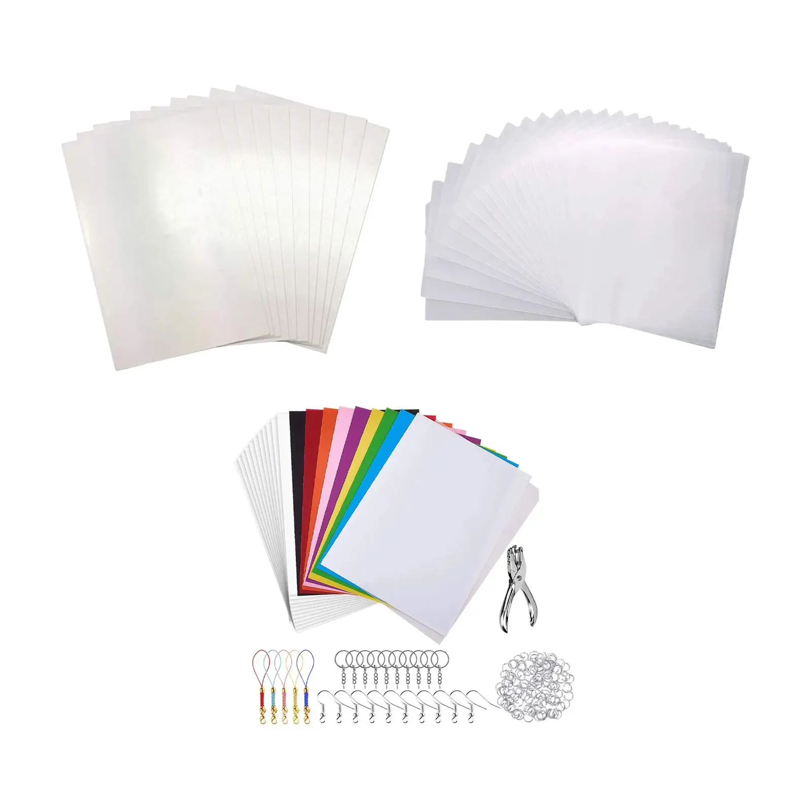 

Heat Shrink Sheets DIY Creative Ornaments Crafts Card Making