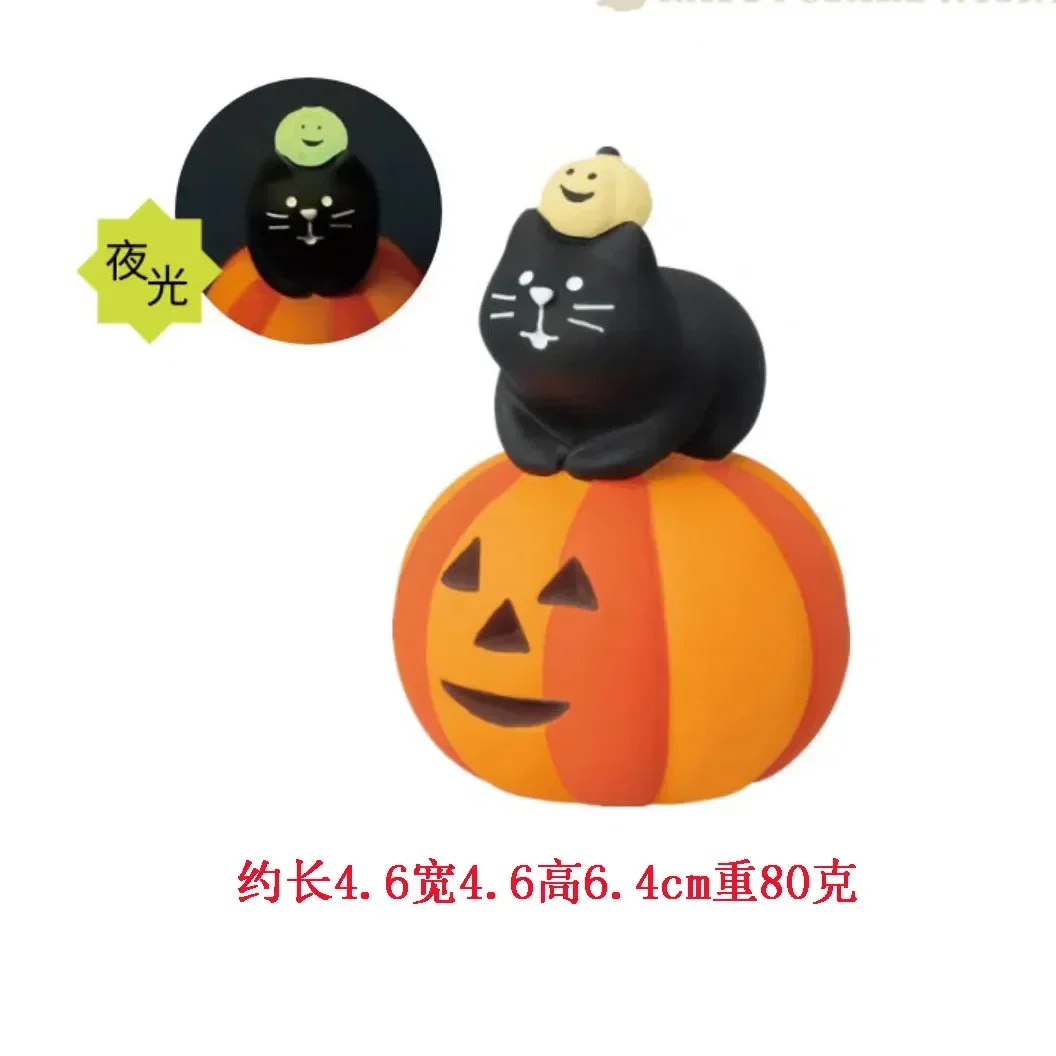 

Миниатюрная тыква с кошкой, светящаяся смола