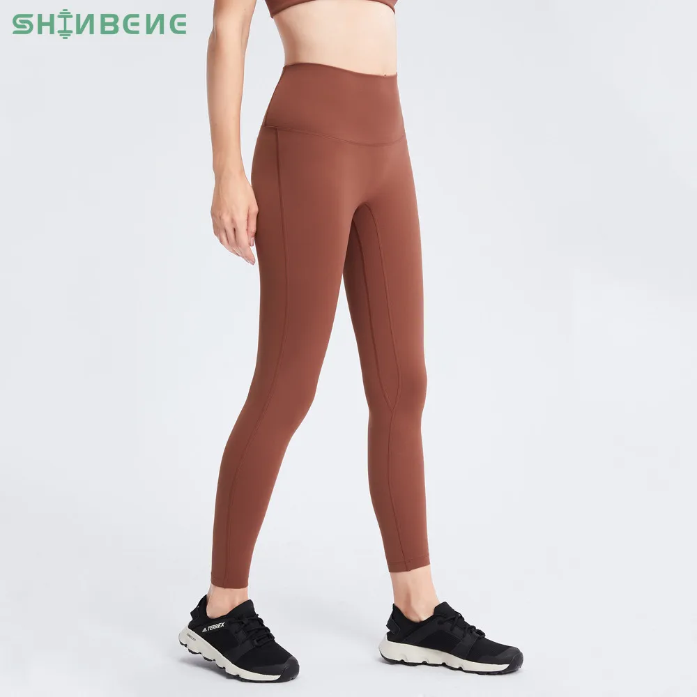 

SHINBENE 25" No Front Seam High Rise Workout Gym Tights Legging Women Matte Soft Y Hipline Exercise Sport Leggings Yoga Pants