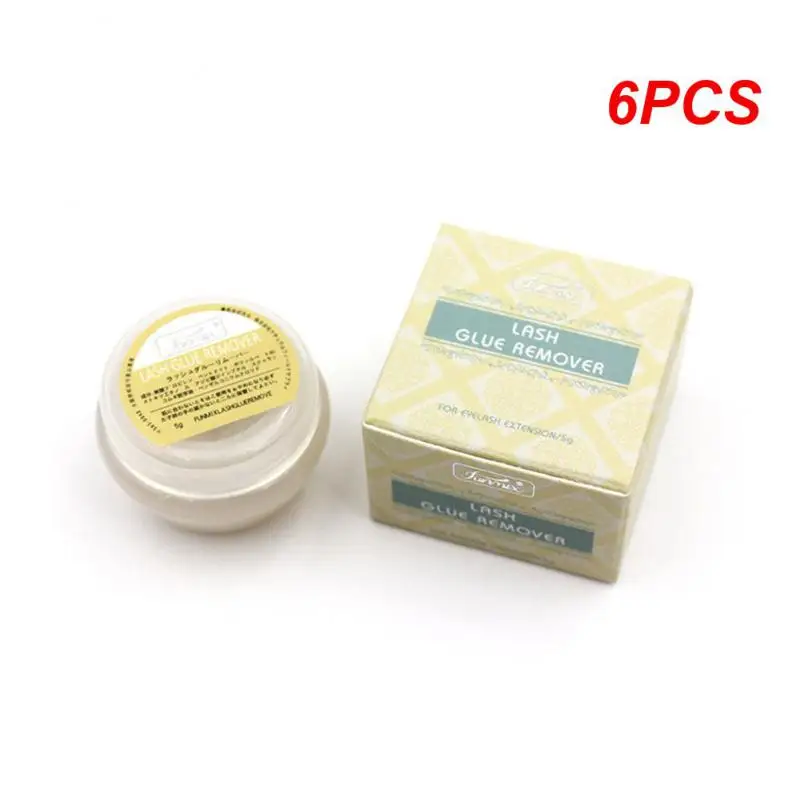 

6PCS Fase Eyelash Glue Remover Eyelash Extensions Tool Cream 5g Fragrancy Smell Glue Remover