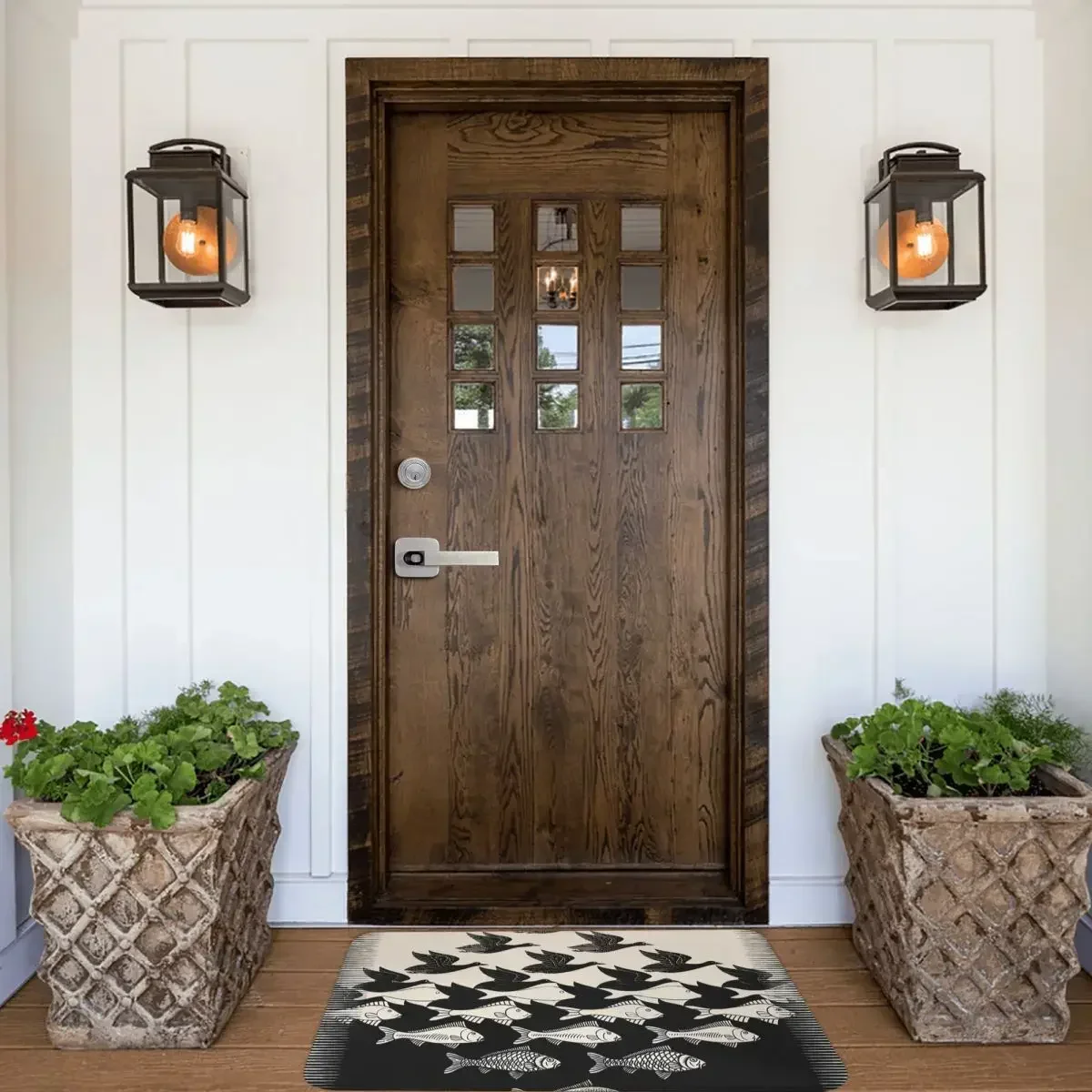 Коврик для ванной с изображением неба и воды мауриса