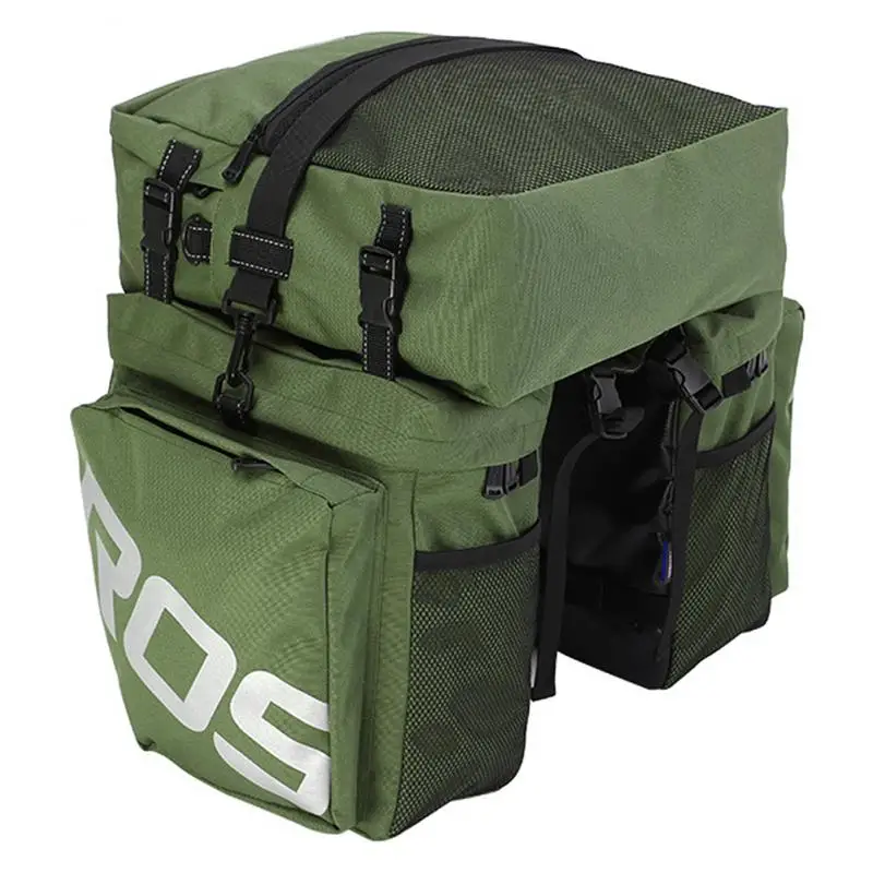 

Convenient Pullable Fabric Rear Seat Bags Large-capacity 37l Rear Shelf Bags Mtb Bicycle Storage Tools Piggy Bag Waterproof