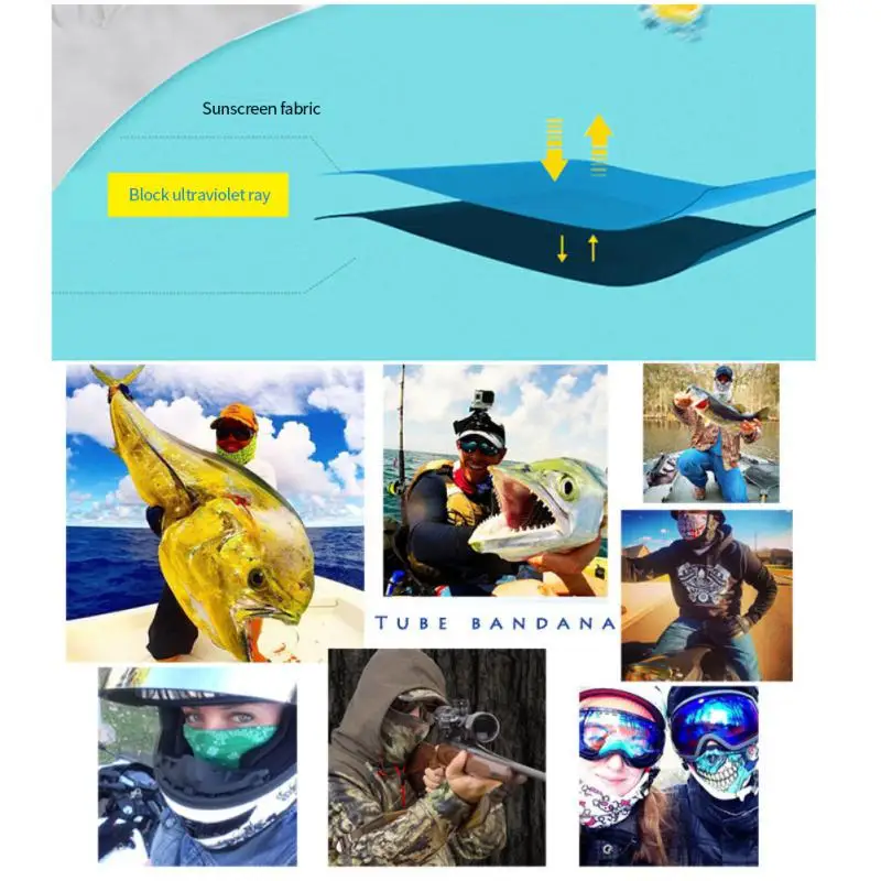 

Uv Protection Versatile Mask Camouflage Series Multifunctional Camouflage Mask Breathable Headband Mask Unisex