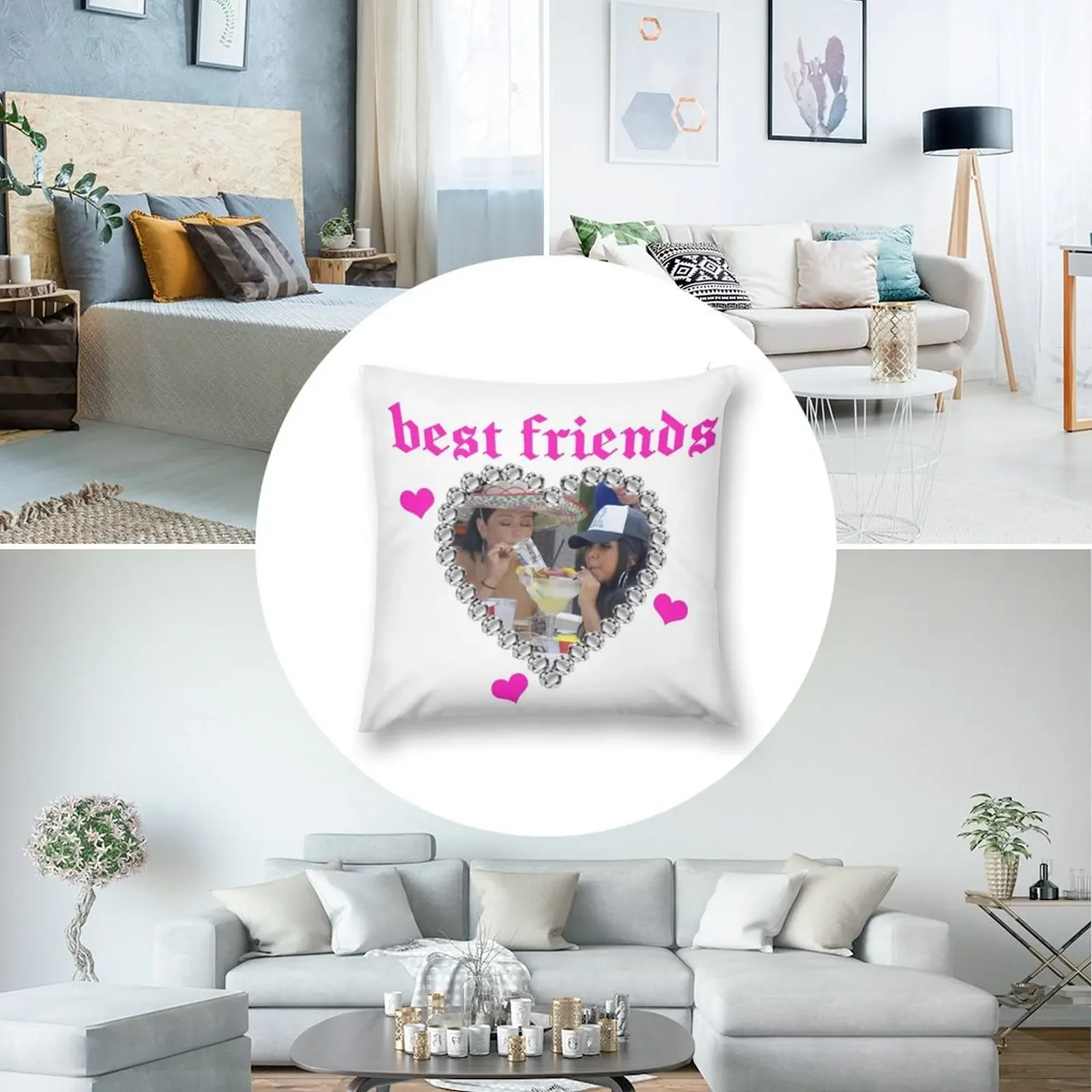 Лучшие друзья/Снуки и jwoww декоративная подушка чехол для диванной подушки