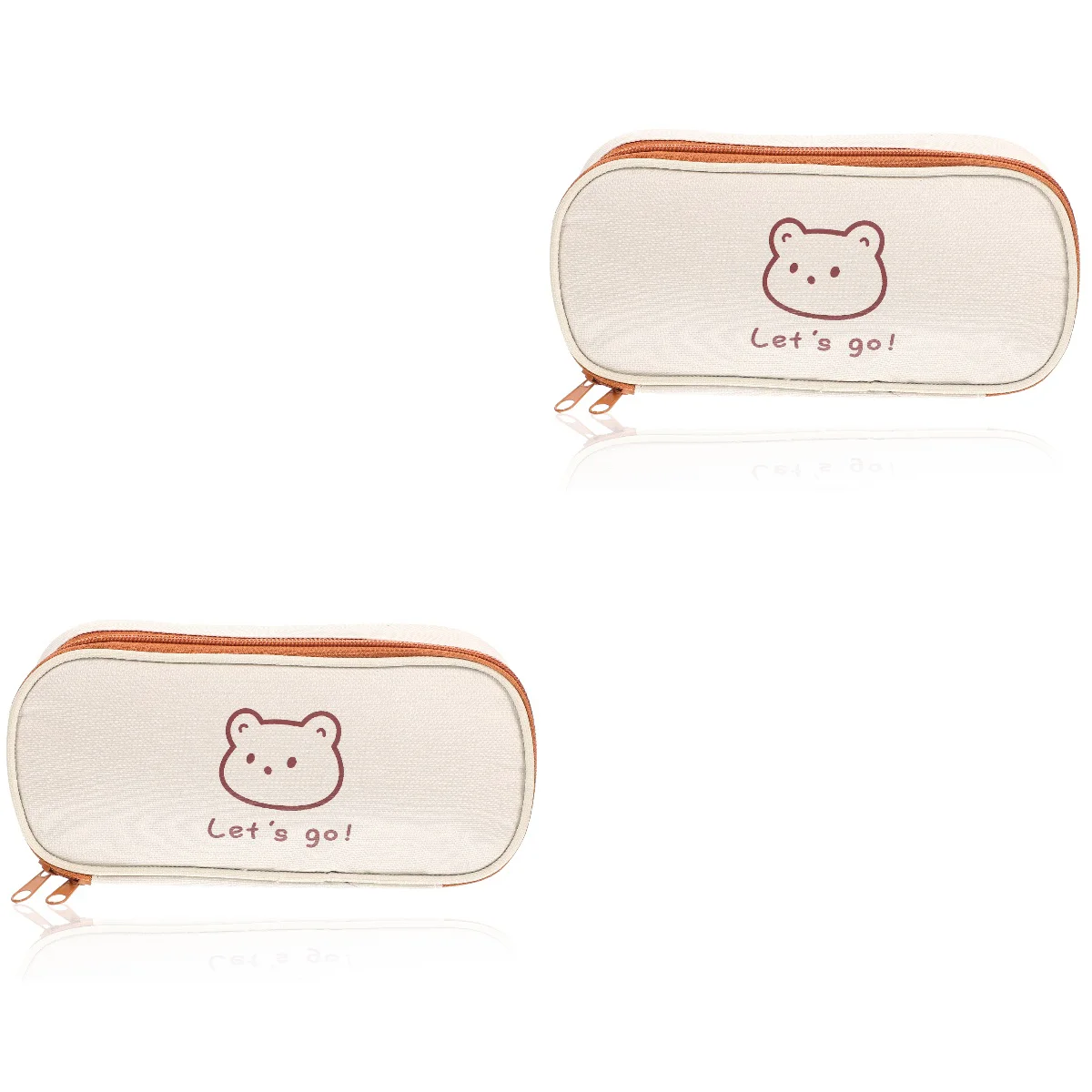 

2pcs Case Reusable Portable Pencils Canvas Storage Pouch Canvas Pen