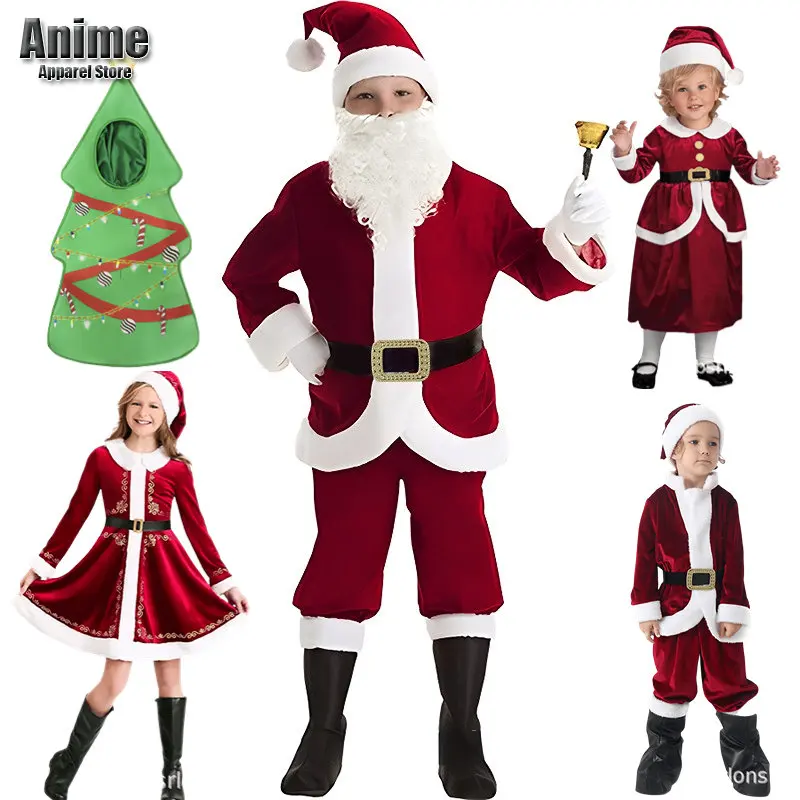 

Детский костюм Санта-Клауса для мальчиков и девочек