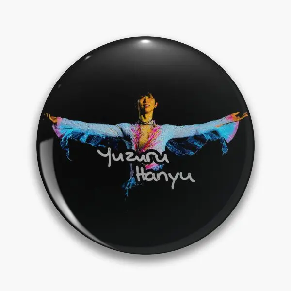 Yuzuru Hanyu Мягкая пуговица металлическая брошь значок с мультяшным воротником