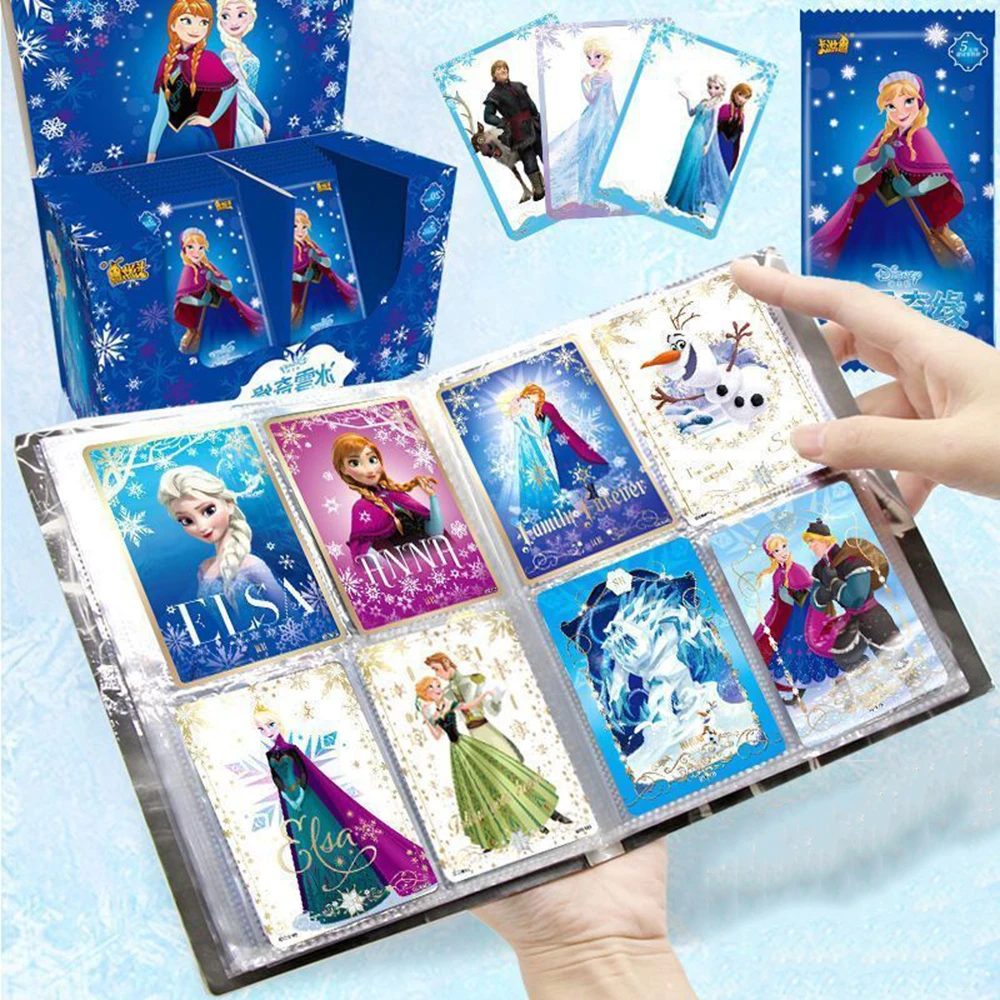 Frozen Princess Game Collection Cards Set Disney Snow White Girl Beauty With Original Box Kids Christmas Present Gift Table Toy