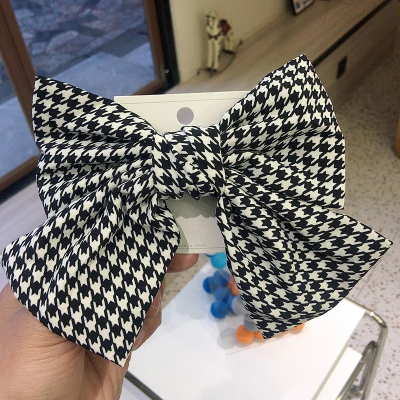 Заколка для волос с большим бантом аксессуары красная заколка головной убор