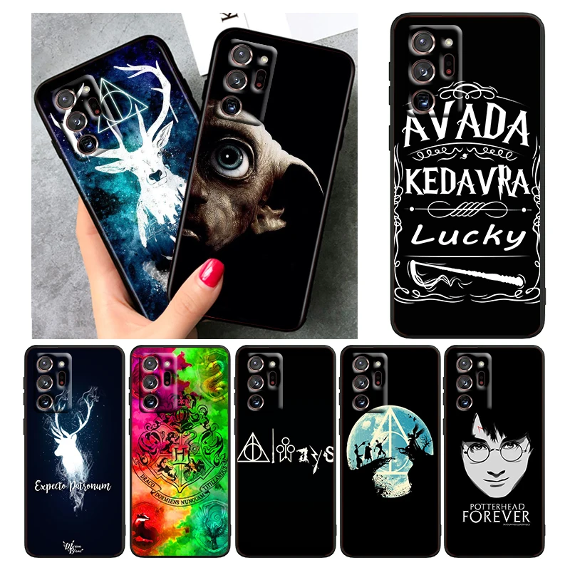

Cartoon Potters Cool Harries For Samsung Note 20 10 Ultra Plus A72 A54 A71 A51 A50 A30 A21 A03 A04e A02 A02S Black Phone Case