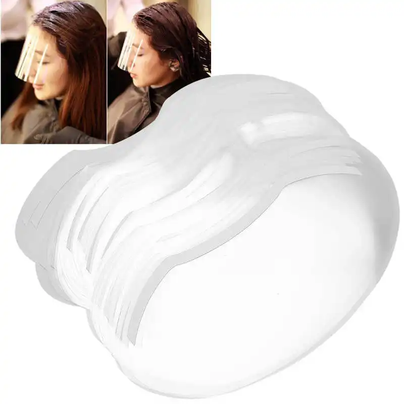 

100pc Disposable Salon Hairspray Face Mask Eye Protection Hairdressing Mask Face Protecting Forehead Face Barber Supplies
