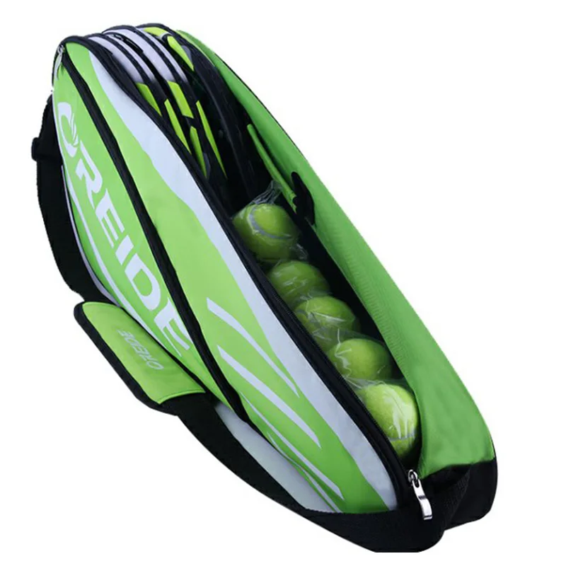 Lightweight Sports 3-6 Rackets Badminton Bag Accessories Single Shoulder Large Capacity Racket Backpack Tennis Bag