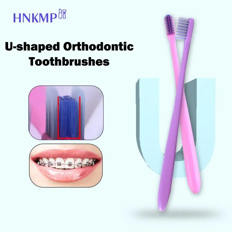 

Clean Orthodontic Braces Non Toxic Adult Orthodontic Toothbrushes Dental Tooth Brush Set U A Trim Soft Toothbrush