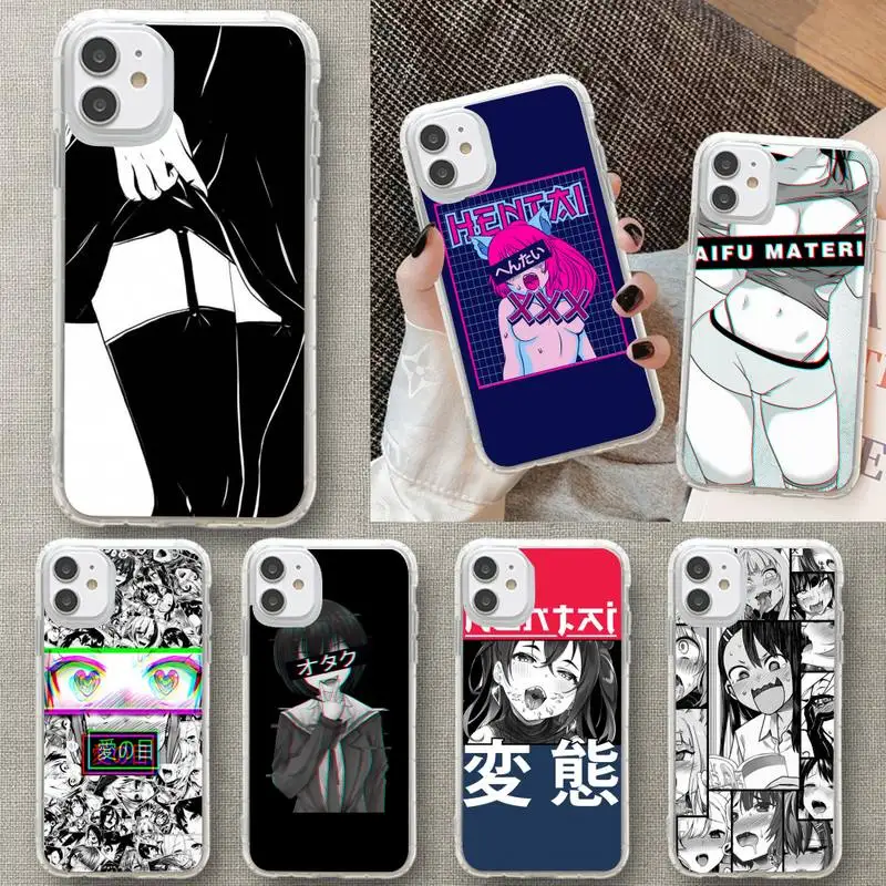 

Hentai Harajuku Anime Girl Phone Case For iphone 13 12 11 x xs xr 7 8 6 se 5 pro max mini 2020 soft Cover Fundas TM