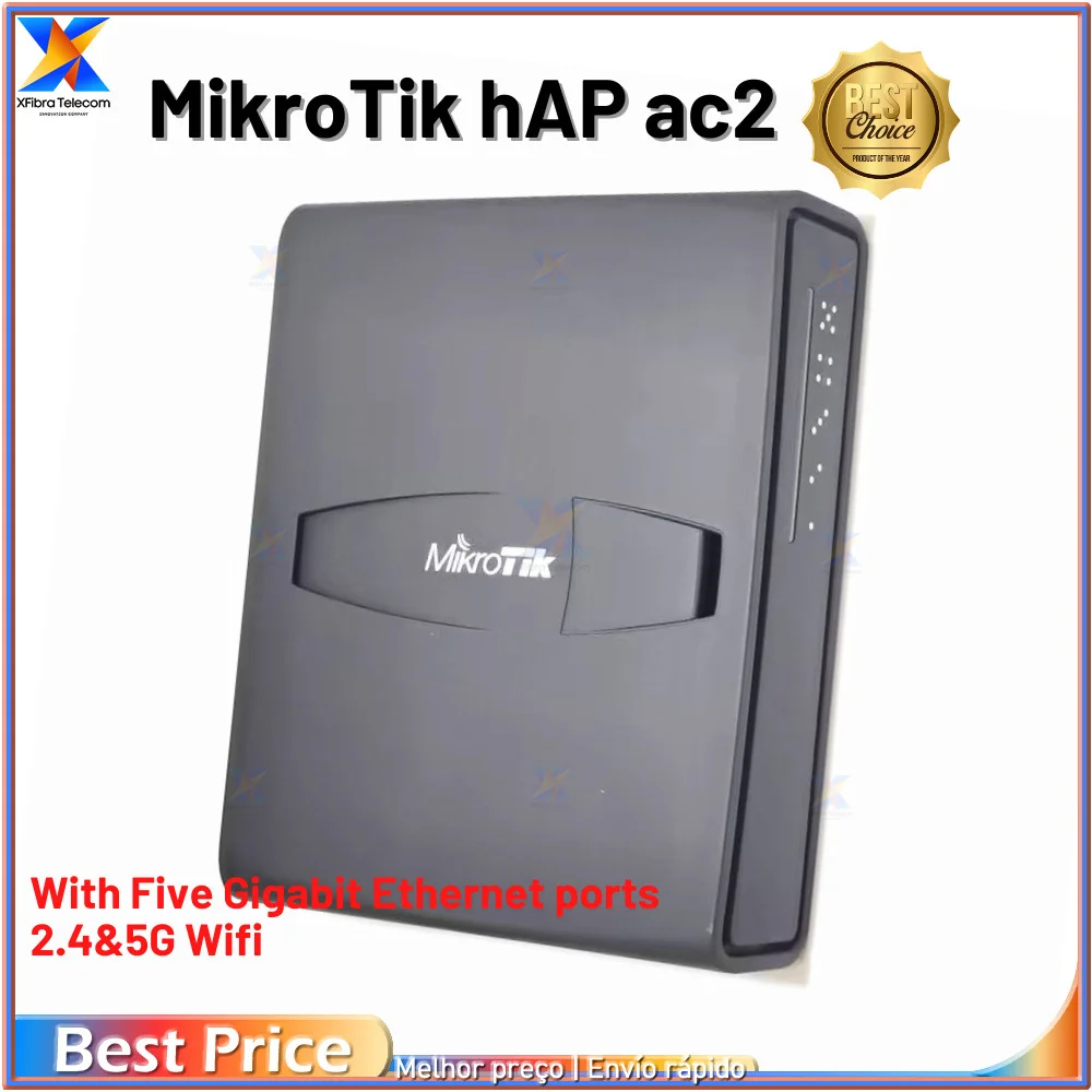 

Hight Quality MikroTik hAP ac2 Dual-concurrent Access Point 2.4&5G Wifi with Five Gigabit Ethernet ports RBD52G-5HacD2HnD-TC