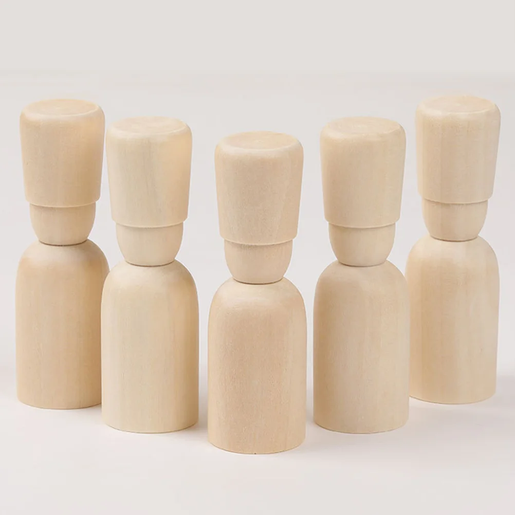 Ручной декор деревянные человеческие куклы игрушки сделай сам граффити