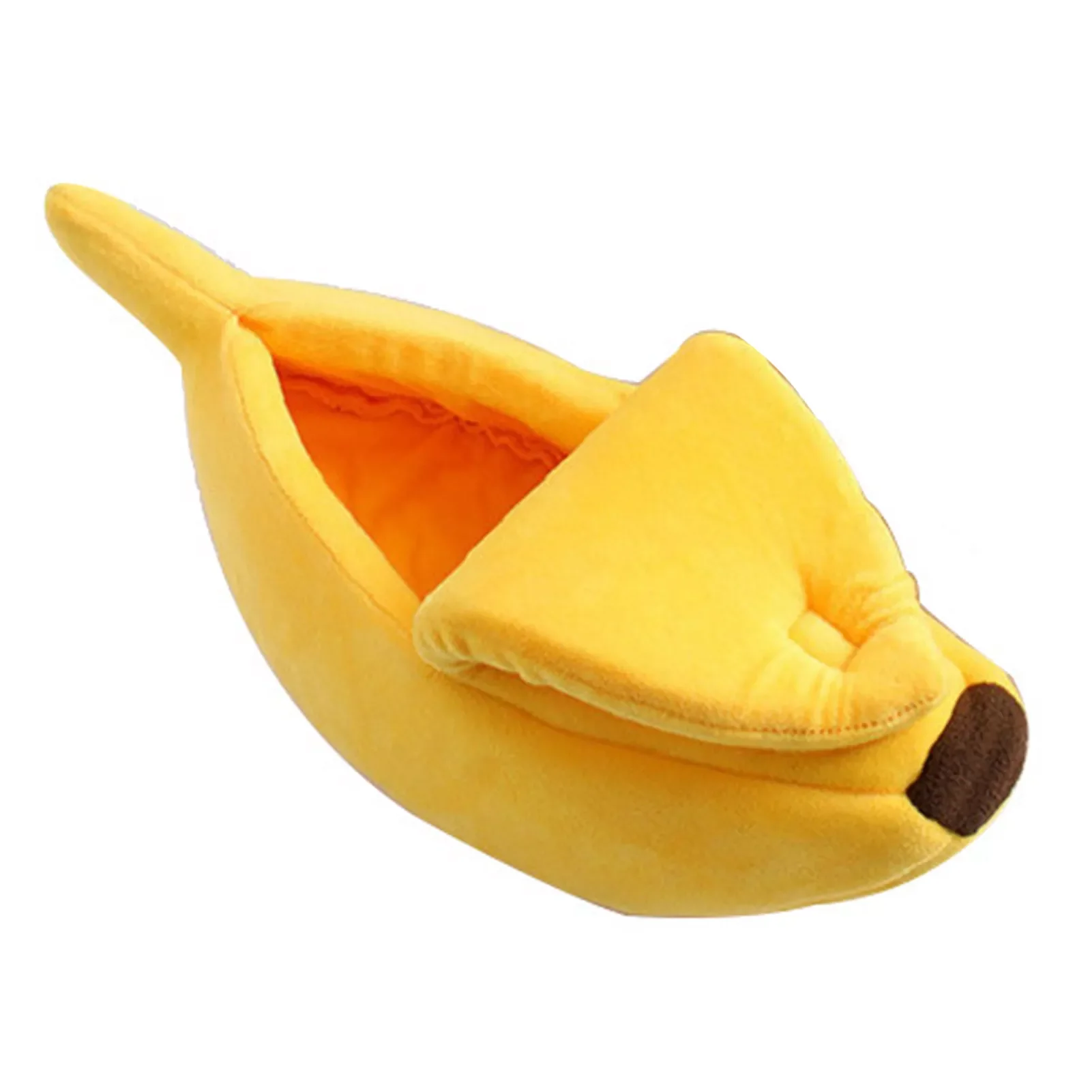

Funny Banana Bed Cute Plush House Cute Cozy Mat Beds Warm Durable Portable Pet Basket Kennel Dog Cushion Supply