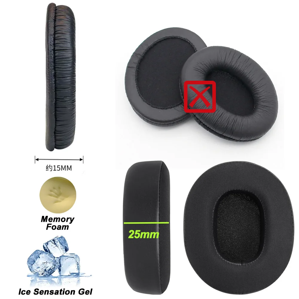 Фото Подушечки для наушников для Sennheiser HD457 HD447 HD497 HD202 HD203 HD212 HD65, сменные подушечки для телевизора, наушники с эффектом памяти №3