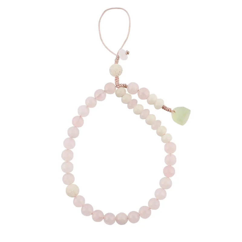 

Mobile phone lanyard creative mobile phone chain pendant pink crystal wrist short mobile phone jewelry pendant cute keychain