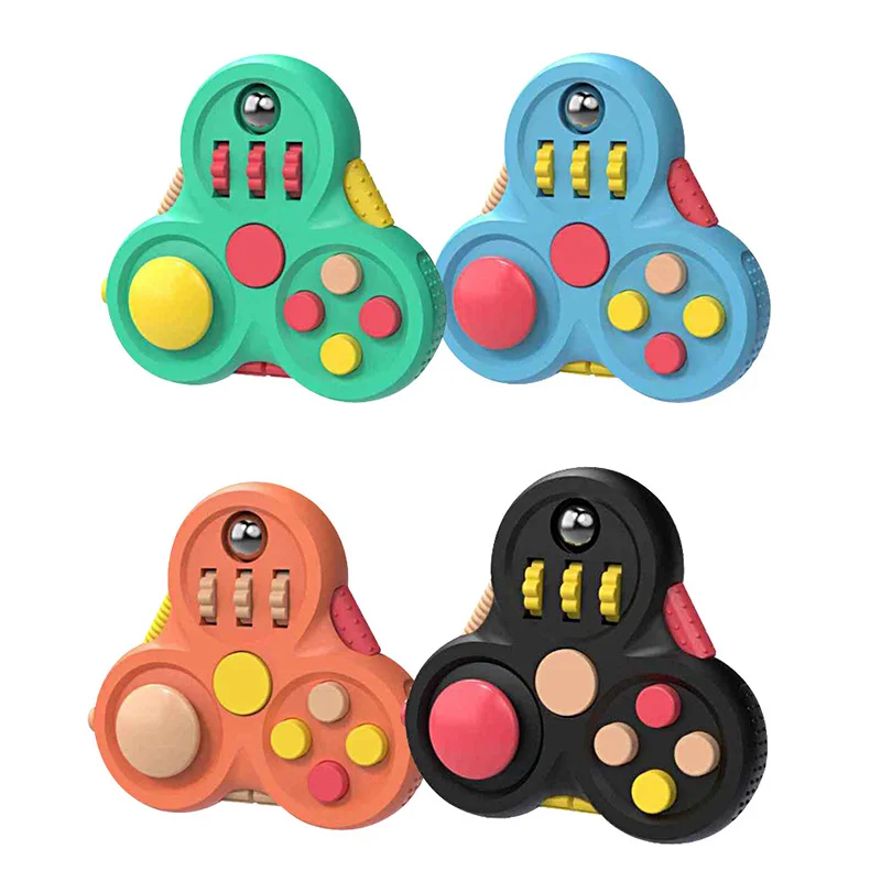 Fidget Pad Novelty 4 Leaves Clover Fidget Toy Durable 14 Fun Sensory Features with Fidget Controller ,Stress Relief Fidget Toys enlarge