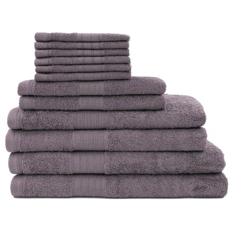 

Cotton Bath Towels, Purple(12 Pieces) Exfoliating washcloth Yoga towel Body towel Cooling towel Toalla Garden of banban Face tow