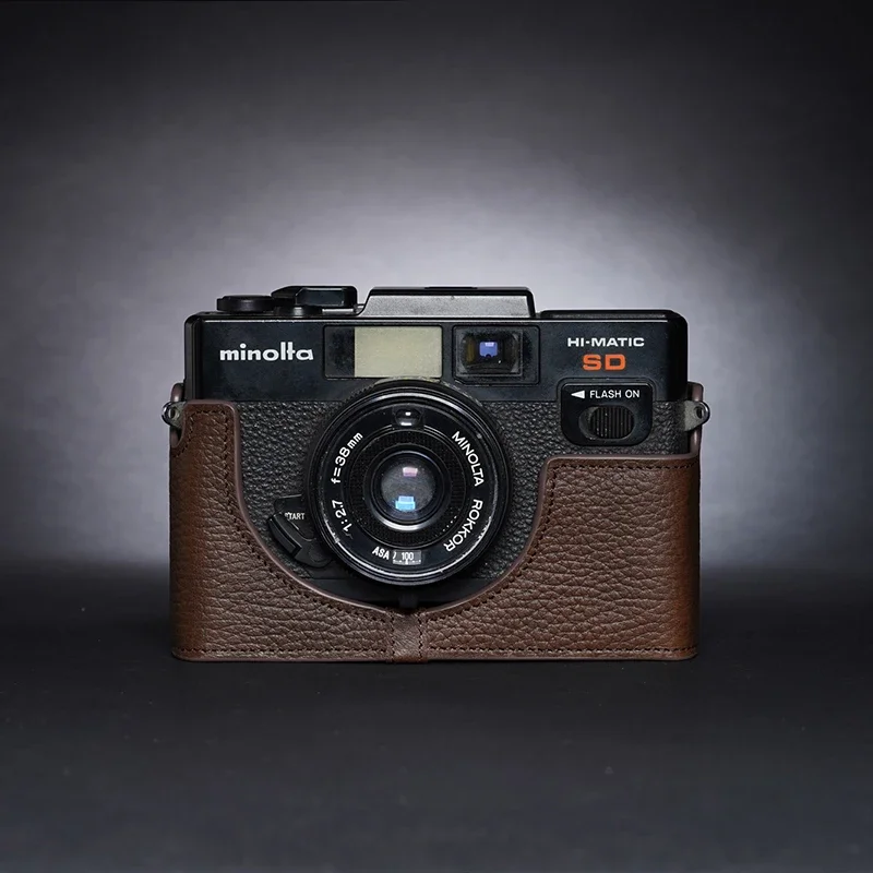 Дизайнерский чехол для Minolta hi-Matic E / HI-MATIC SD ручной работы из натуральной кожи