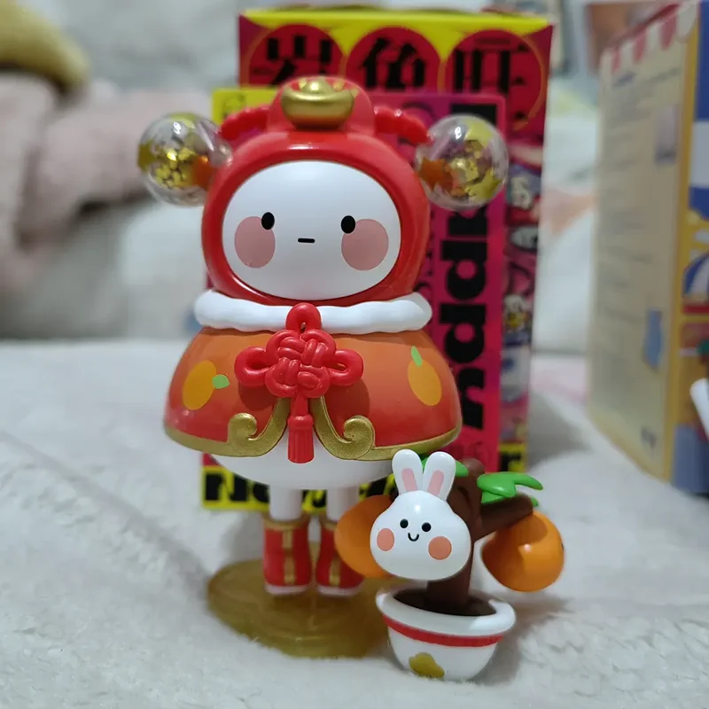 

POPMART Wish You Great Fortune Series Bobo & Coco Action Figure Toys Room Car Decorate Gifts for Kids Cute Bobococo Doll Toys