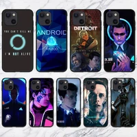detroit become human android rk800 connor kara phone case for iphone 11 12 mini 13 pro xs max x 8 7 6s plus 5 se xr shell