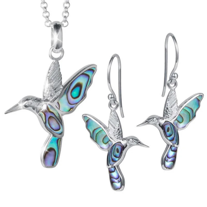 

Creative Personality Cute Bird Pattern Gemstone Jewelry Set Animal Necklace Ear Hook Earrings Fashion Collar De Mujer