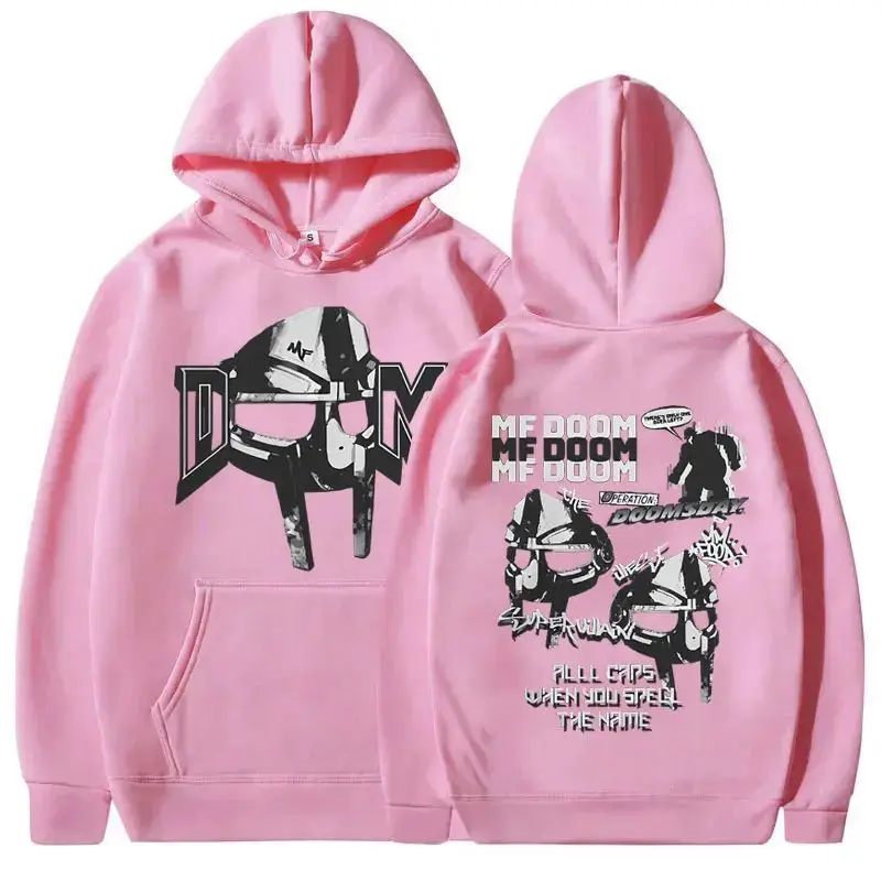 Двусторонняя Толстовка С Капюшоном В Стиле Рэпера Mf Doom Doomsday Уличная Одежда Для