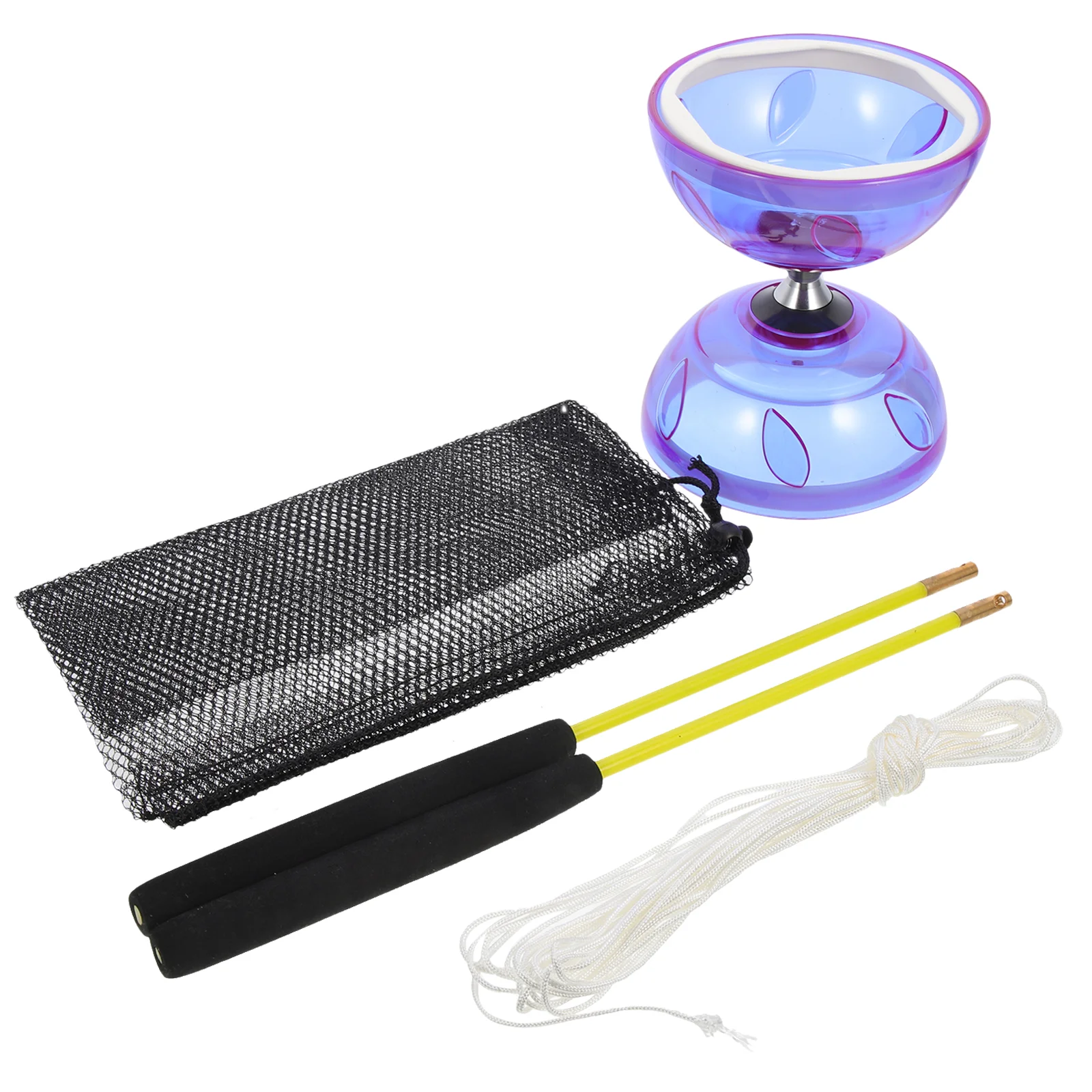 

1 Set Professional Diabolo Classic Chinese Yo Yo for the Elderly (Purple)